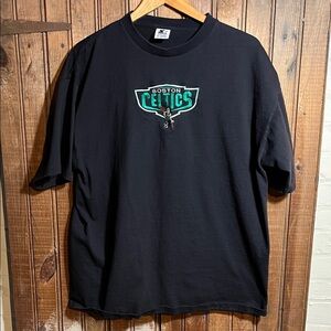 STARTER Black Boston Celtics Short Sleeve Tee